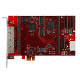 4 BRI/S0 PCI card expandable with one additional Module